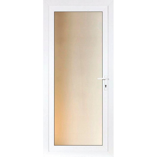 203219.png UPVC Full Panel Clear Glazed Back Doorset - Image 1