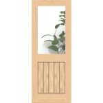 Cottage Oak Clear Glazed Internal Door