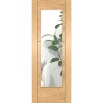 Oak Ladder 1 Lite Clear Glazed Internal Door