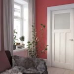 White Primed 3 Panel Frosted Glazed Internal Door - Image 2