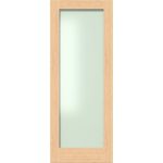 Oak Shaker 1 Lite Frosted Glazed Internal Door
