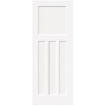 White Primed 3 Panel Fire Door