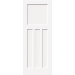 White Primed 3 Panel Fire Door