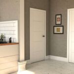 White Primed ladder Fire Door - Image 2