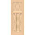 3 Panel Oak Fire Door