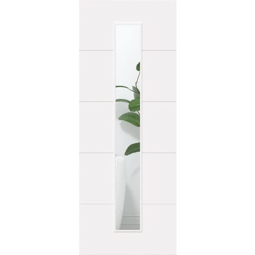 16093.jpg White Primed Horizontal 1 Lite Clear Glazed Internal Door - Image 1