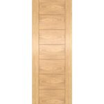 Oak 7 Panel Prefinished Fire Door