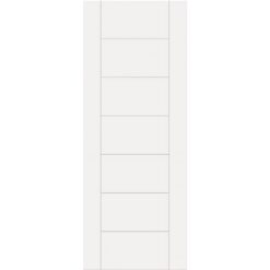 White Primed 7 Panel Internal Door
