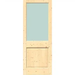 2XG Solid Pine Clear Single Glazed External Door