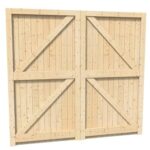 Side Hung Timber Garage Doors 1981MM x 2135MM - Image 4