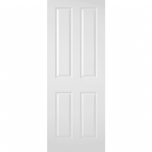 17480.png 4 Panel White Textured Moulded Internal Door - Image 1