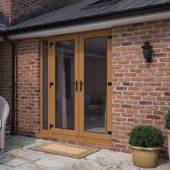 french upvc doors brown