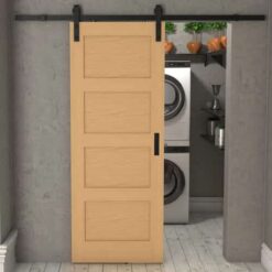 Oak Shaker 4 Panel - Prefinished Internal Sliding Barn Door