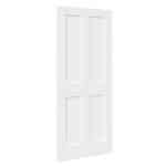 White 4 Panel Flat Smooth Moulded Internal Door - Image 3