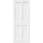 White 4 Panel Flat Smooth Moulded Internal Door