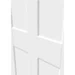 White 4 Panel Flat Smooth Moulded Internal Door - Image 7
